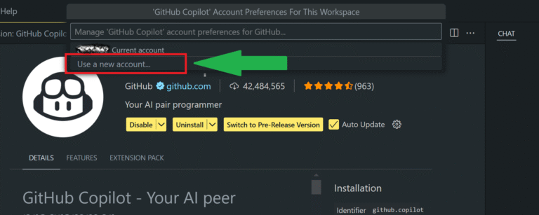 How to Easily Switch GitHub Copilot Accounts in Visual Studio Code (VS ...